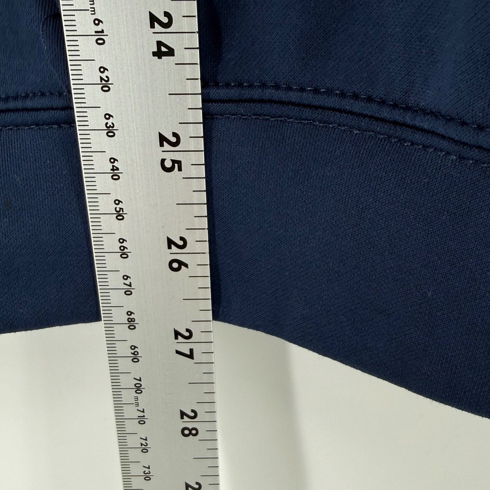 Baseball 101 Apparel Mens S BSBL SZN Short Sleeve Hoodie Navy Blue Performance - Picture 6 of 8